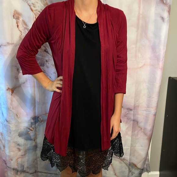 Burgundy light weight jacket size M - Picture 1 of 7